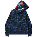 BAPE 1st Camo Shark Full Zip Hoodie 'Navy'