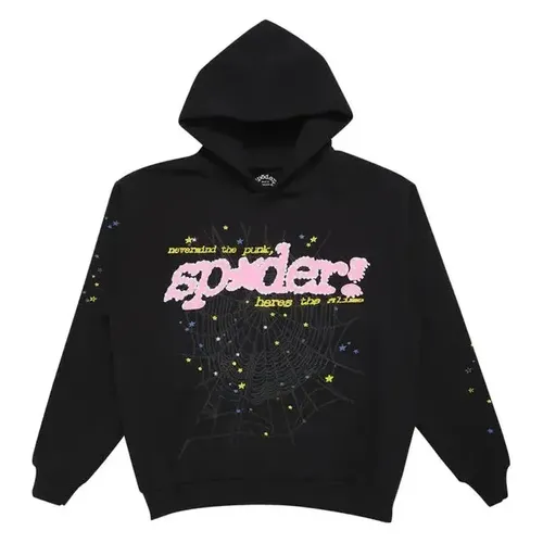 Sp5der P*nk V2 Hoodie 'Black'