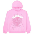 Sp5der OG Web Hoodie 'Pink'