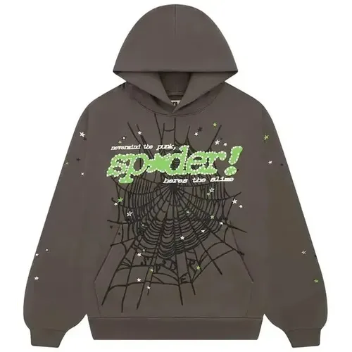 Sp5der Punk V2 Hoodie 'Slate Grey'