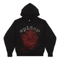 Sp5der OG Rhinestone Hoodie 'Black'