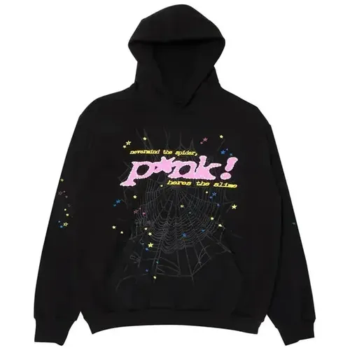 Sp5der P*nk Hoodie 'Black'