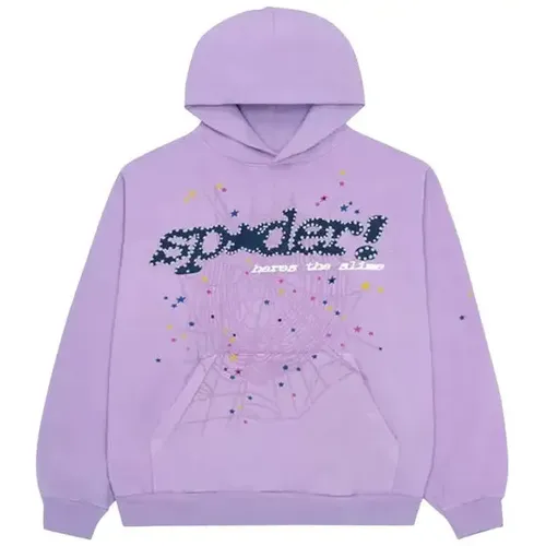 Sp5der Açaí Hoodie 'Purple'