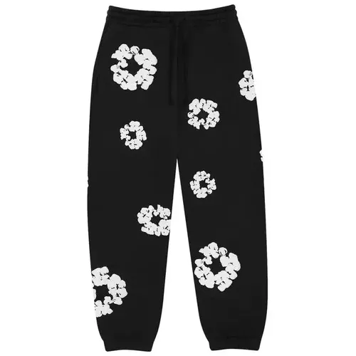 Denim Tears The Cotton Wreath Sweatpants 'Black'