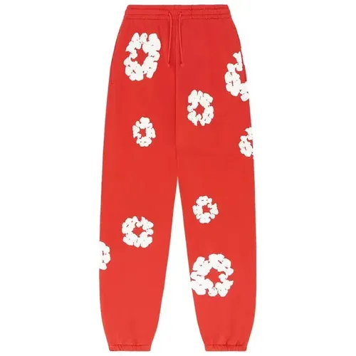 Denim Tears The Cotton Wreath Sweatpants 'Red'