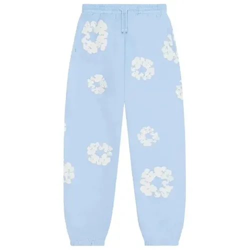 Denim Tears The Cotton Wreath Sweatpants 'Powder Blue'