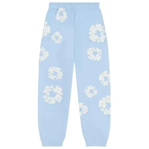 Denim Tears The Cotton Wreath Sweatpants 'Powder Blue'