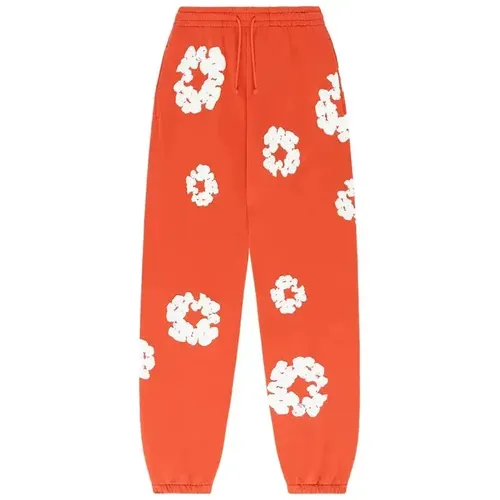 Denim Tears The Cotton Wreath Sweatpants 'Orange'
