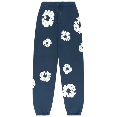 Denim Tears The Cotton Wreath Sweatpants 'Navy'