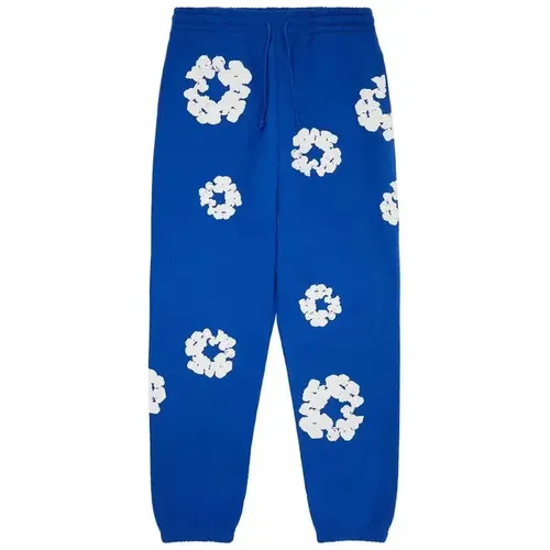 Denim Tears The Cotton Wreath Sweatpants 'Royal Blue'
