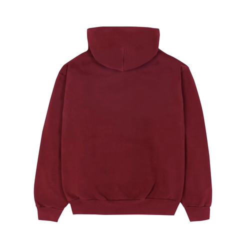Sp5der Logo Hoodie Maroon
