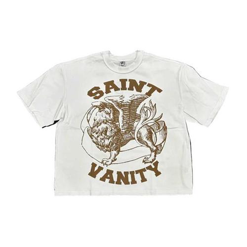 Saint Vanity Griffin Tee White/Brown