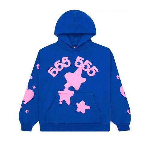 Sp5der Beluga Hoodie Blue/Pink