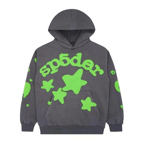 Sp5der Beluga Slate Grey Hoodie