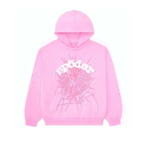Sp5der OG Web Pink Hoodie