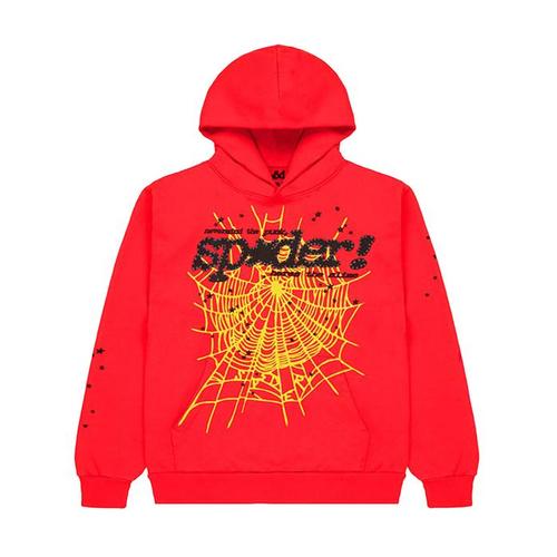 Sp5der P*nk V2 Hoodie Red