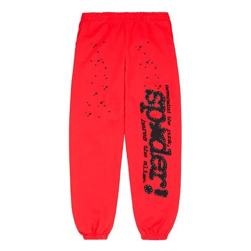 Sp5der P*nk V2 Sweatpants Red