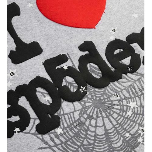 Sp5der Souvenir Hoodie Heather Grey