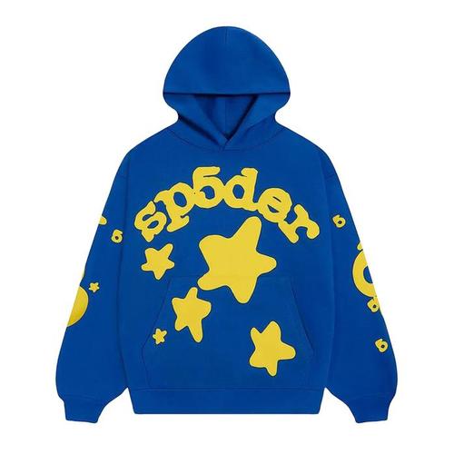 Sp5der TC5 Beluga Hoodie Blue/Yellow
