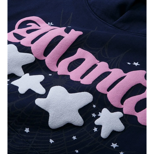 Sp5der Atlanta Hoodie Navy