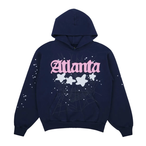 Sp5der Atlanta Hoodie Navy