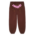 Sp5der Web Logo Sweatpants Brown